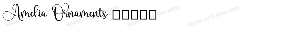 Amelia Ornaments字体转换